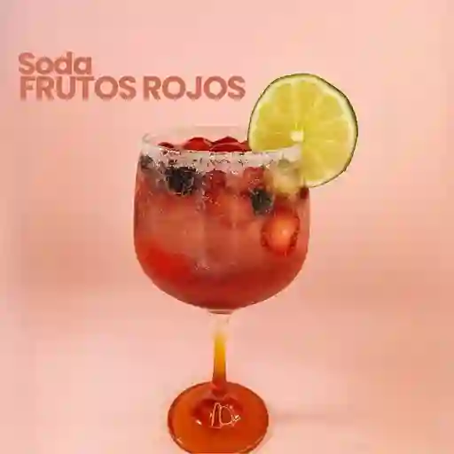 Soda frutos rojos