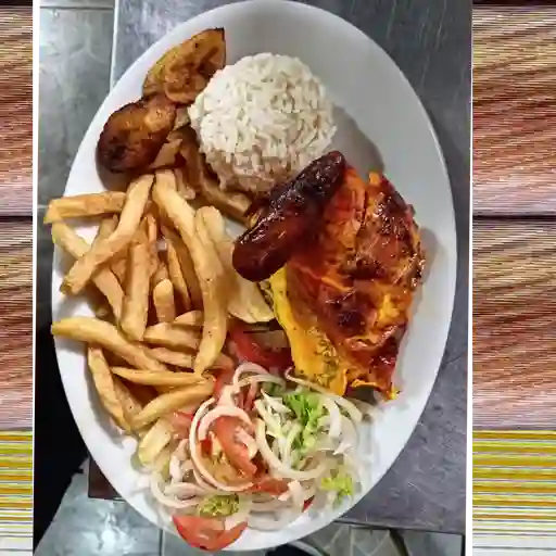 Bandeja con asado