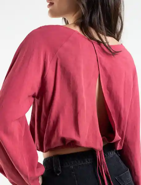  Camisa Qual Rosa Rubor Oscuro Talla L Naf-Naf 