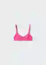 Top Bikini Corina Fucsia Talla S Mujer Mango