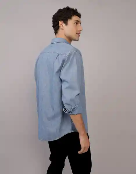 Camisa Hombre Azul Talla: MEDIUM 2608915 American Eagle