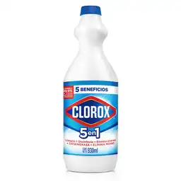 Blanqueador Líquido 5 en 1 Clorox Original Botella 930 mL