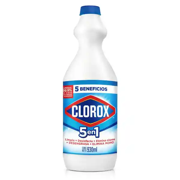 Blanqueador Líquido 5 en 1 Clorox Original Botella 930 mL
