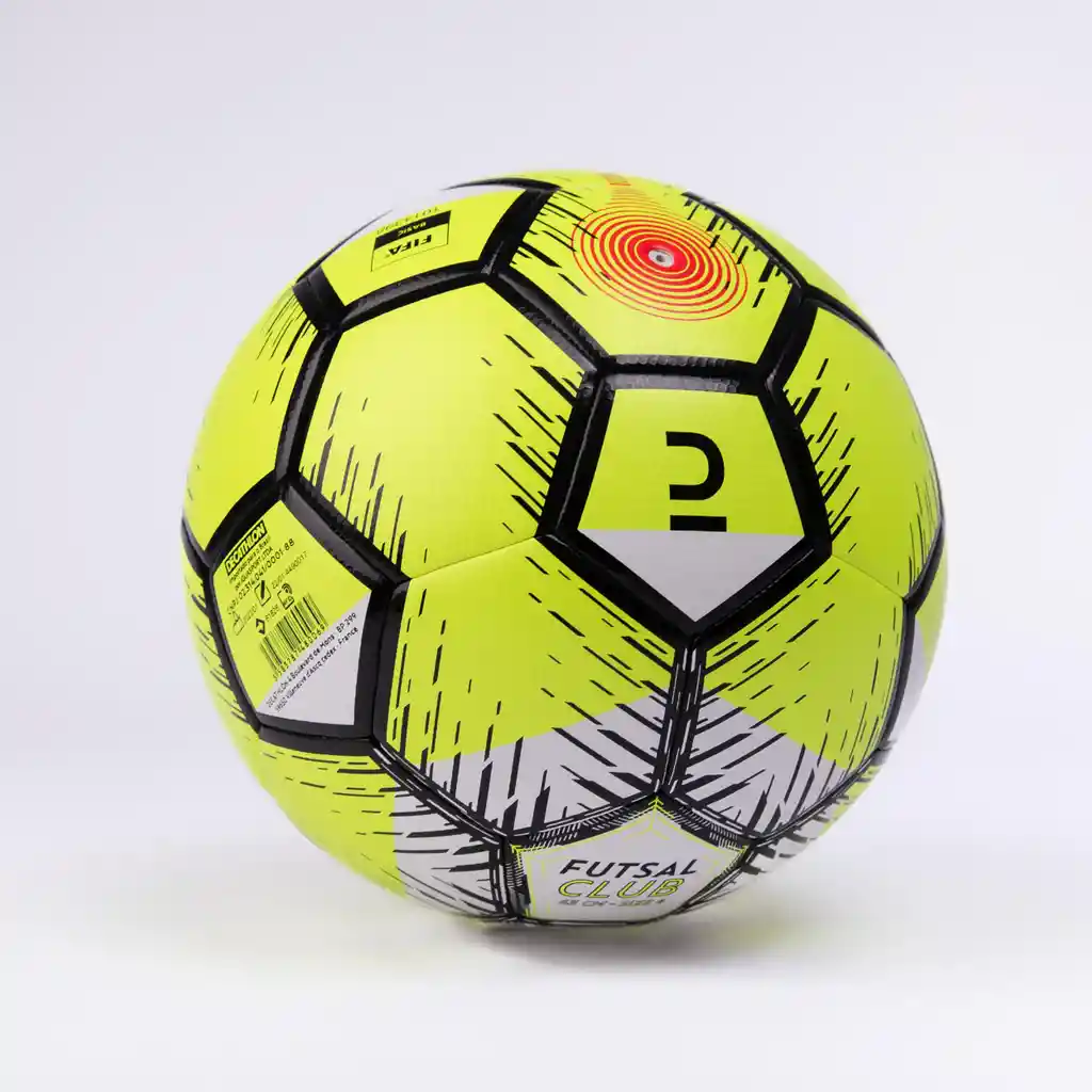 Balón de Fútbol Sala Talla 4 Kipsta Fifa Basic Amarillo