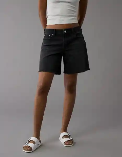 Short Mujer Negro Talla: 8 8160001 American Eagle