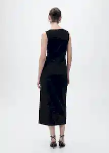 Vestido Mushu Negro Talla XS Mujer Mango
