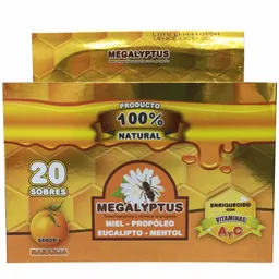 Megalyptus Antimicrobiano en Tabletas Sabor Naranja