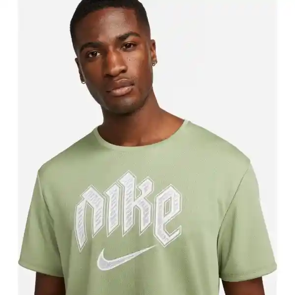 Nike Camiseta Dri-Fit Run Miler Hombre Verde XL Ref: DX0839-386