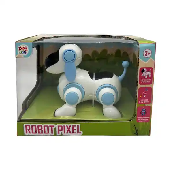 Play And Joy Mascota Robot Pixel Azul