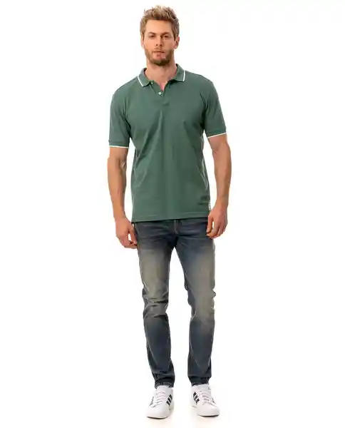 Camisa Polo Verde Talla M Rifle190e001