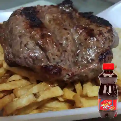 Combo Churrasco 400 Gramos Arepa&Papa +Pony Malta Mini