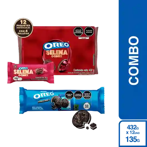 Combo Oreo Galleta Canela X12 + Oreo Galleta Chocolate Vainilla