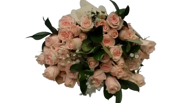 Flores Bouquet Rosas Mini Spray Tonos Pastel Frescas