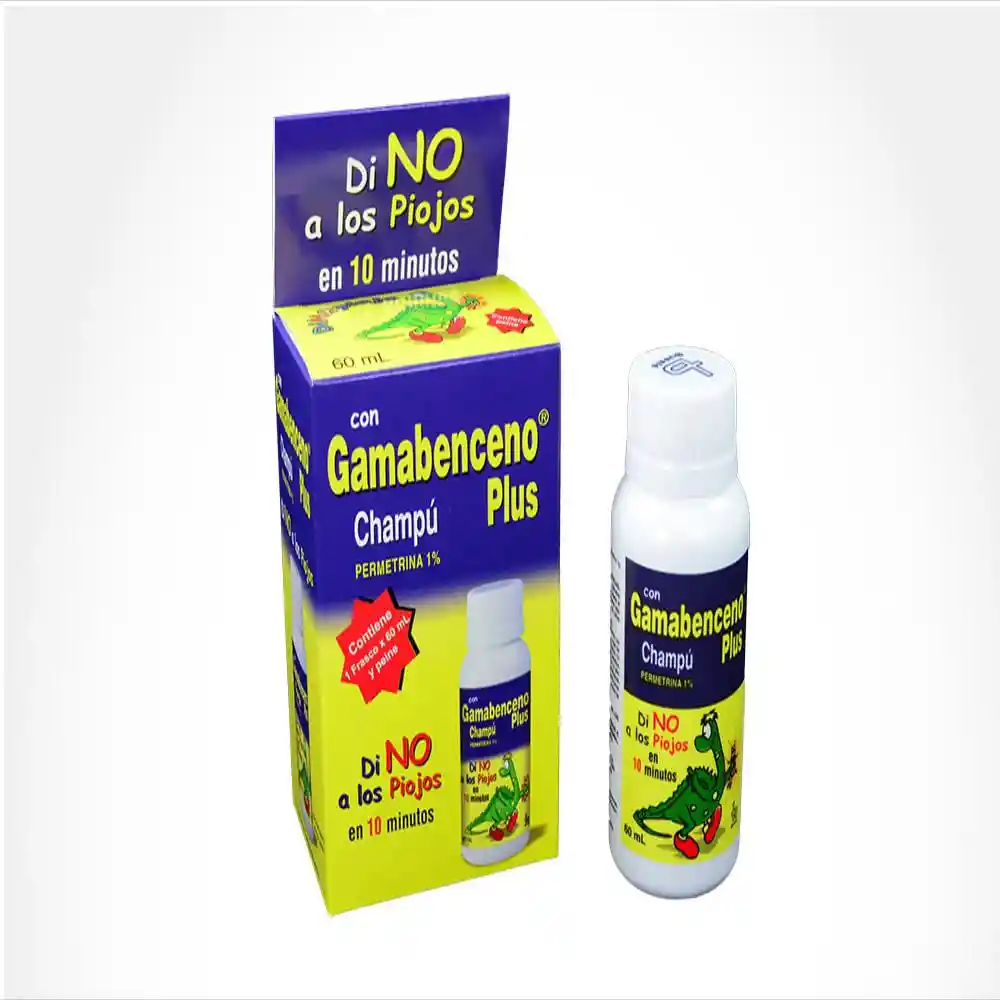Gamabenceno Shampoo 1% Caja Con Frasco Con 60 Ml