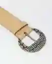 Cinturón Boho Caqui Fango Medio Talla M Chevignon
