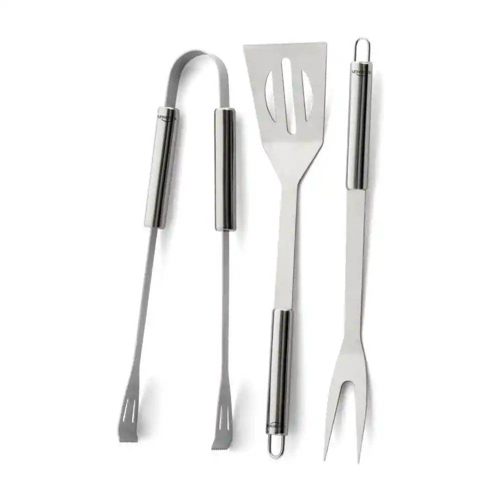 Set Bbq X3 Pinza-Tend-Espat Universal I21070