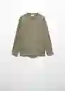 Camiseta Henley Khaki Talla 10 Niños Mango