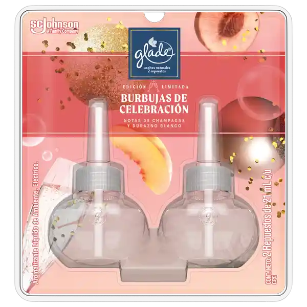 Glade Aromatizante Aceites Naturales Burbujas de Celebración