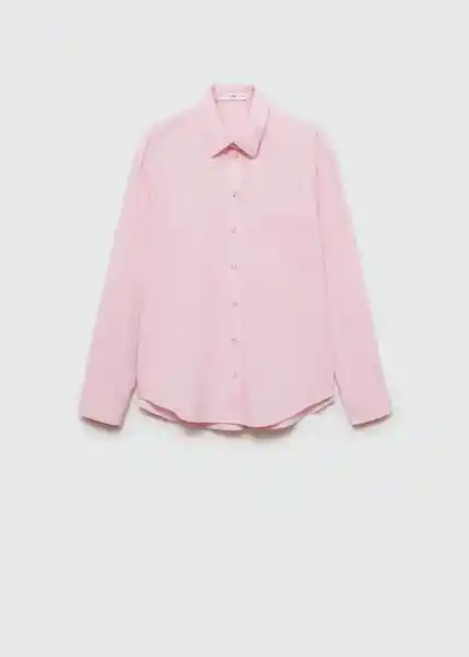 Camisa Marble Rosa Palo Talla M Mujer Mango