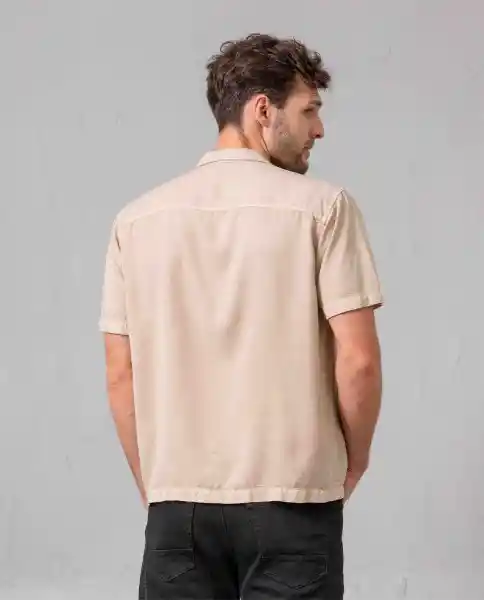 Camisa Hombre Beige Abetinote Claro Talla M 89520 Rifle