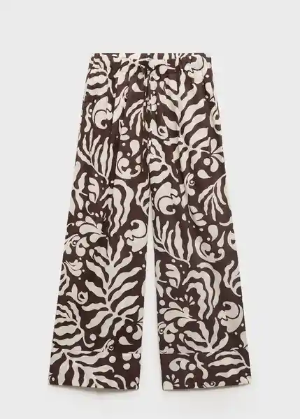 Pantalón Nemo Marrón Talla L Mujer Mango