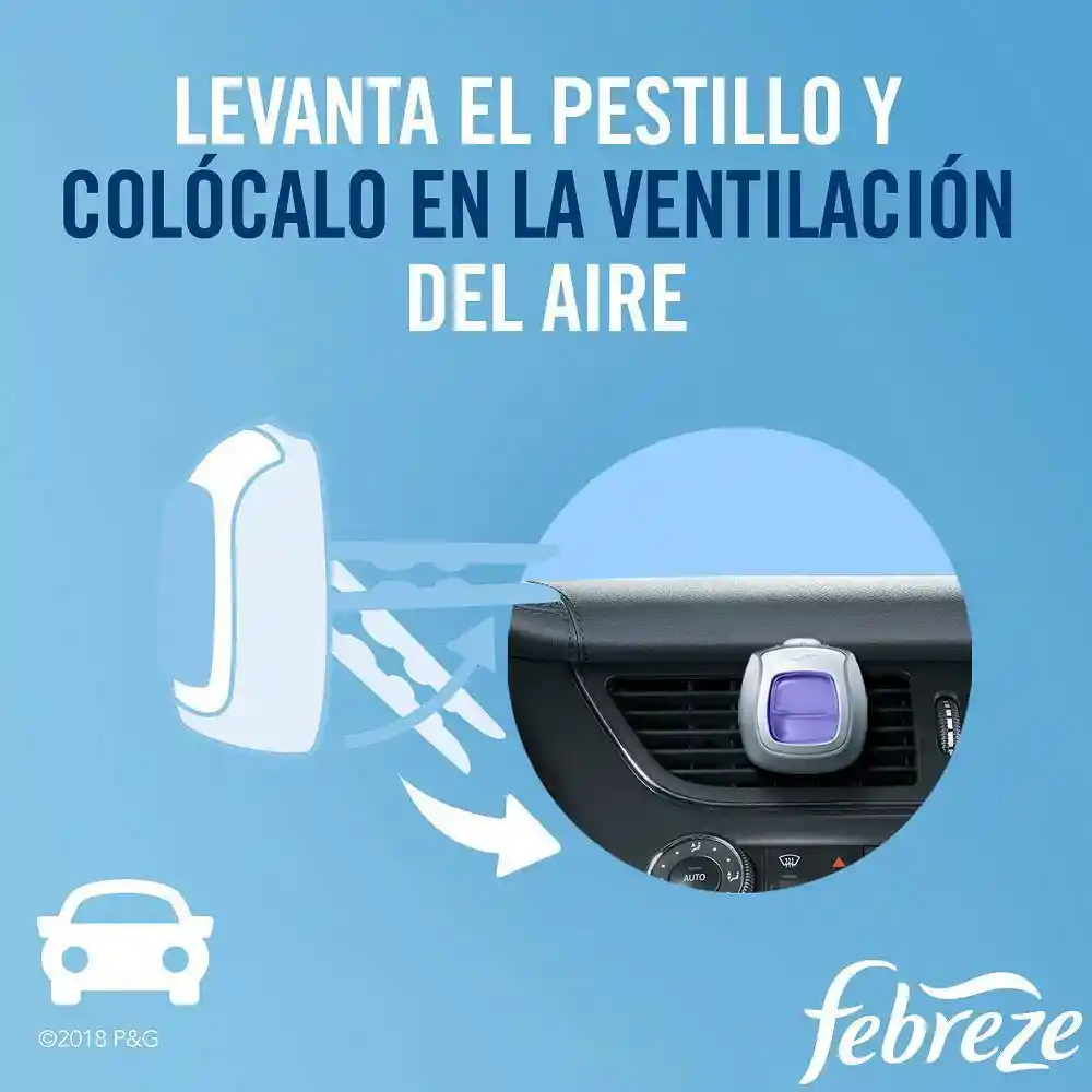 Febreze Ambientador Vent Clip Midnight Storm 2 mL