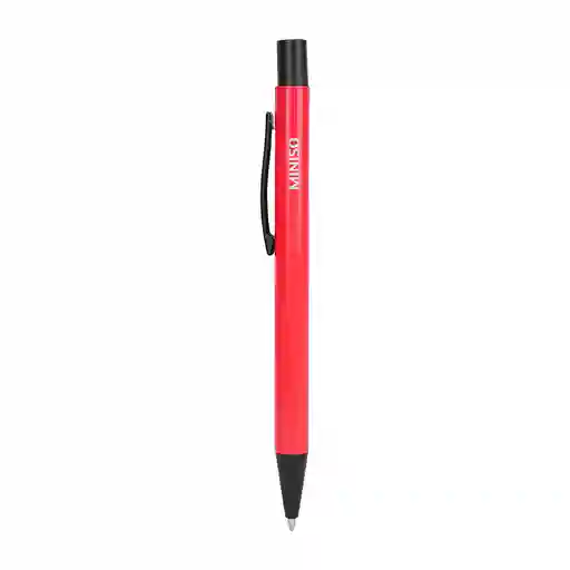 Esfero Retráctil Metálico Rojo 1.0 mm Miniso