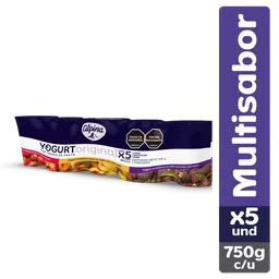Yogurt Alpina Original con Trozos de Fruta Sabores Surtidos