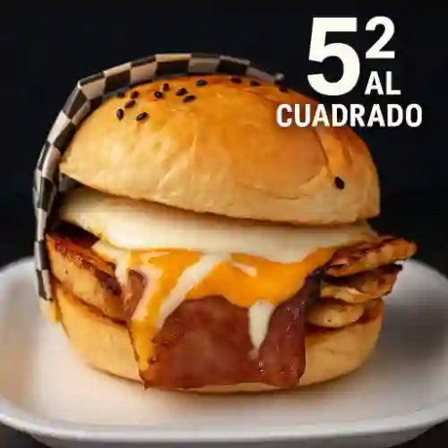 Hamburguesa Cinco Al Cuadrado