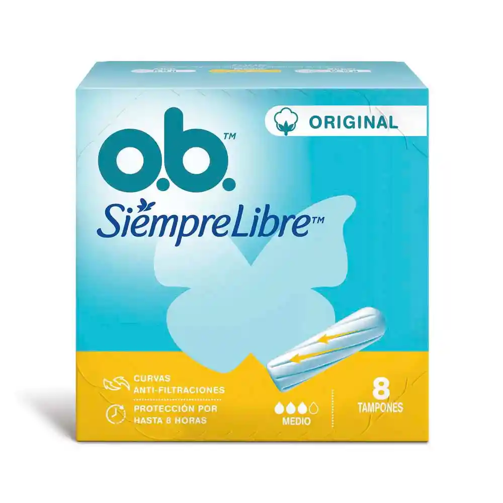 Ob Tampón Medio Original Flujo Moderado