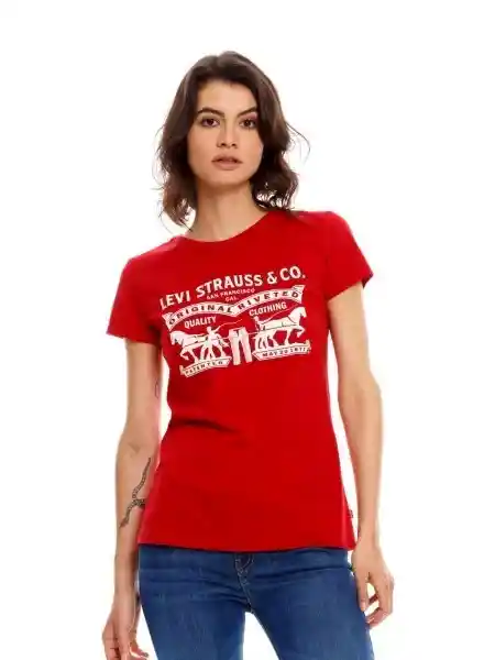 Levi's Belife Camiseta Para Mujer Rojo Talla XS 197826