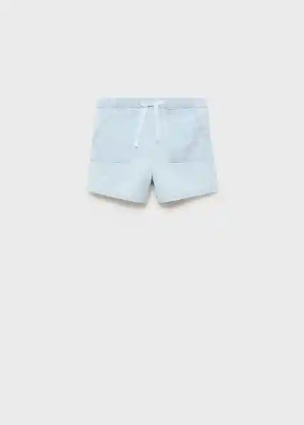 Short Azur Tejano Claro Talla 67 Niños Mango