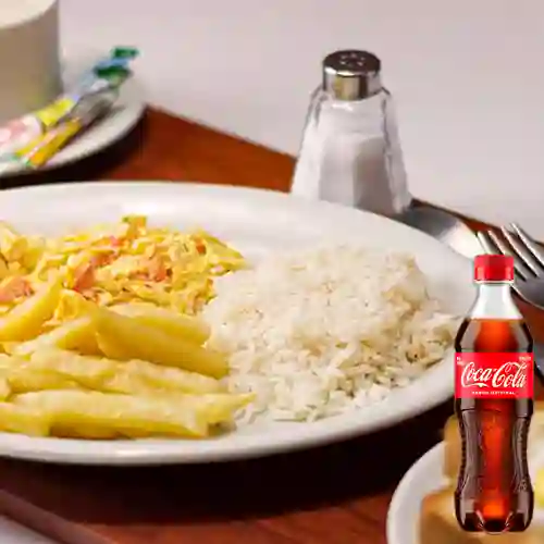 Combo Huevos Revueltos + Coca Cola Original 400 ml