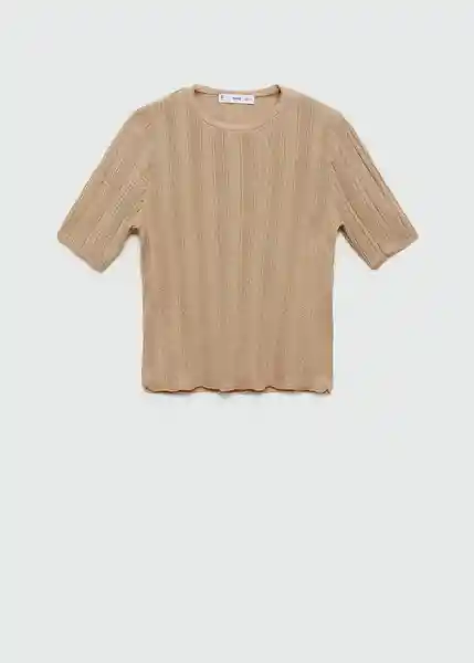 Top Elia-a Oro Talla L Mujer Mango