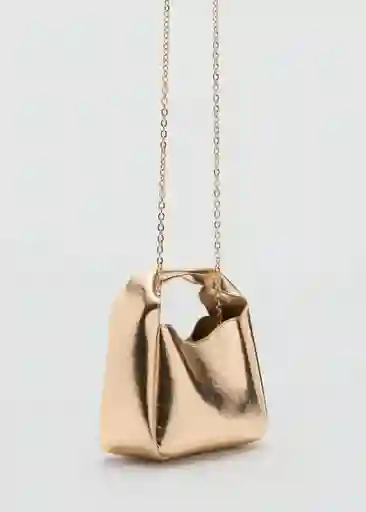 Bolso M Paco Oro Mujer Mango