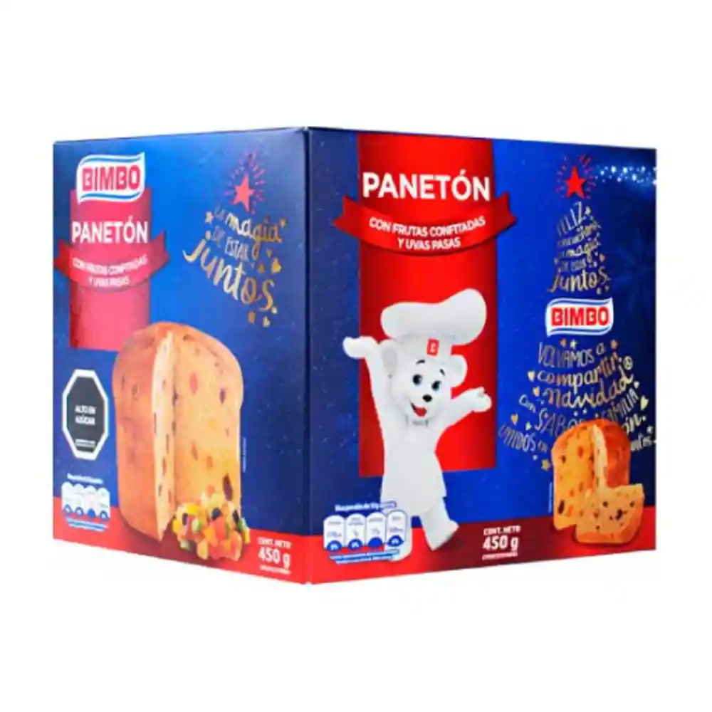 Bimbo Panetón con Frutas Confitadas y Uvas Pasas