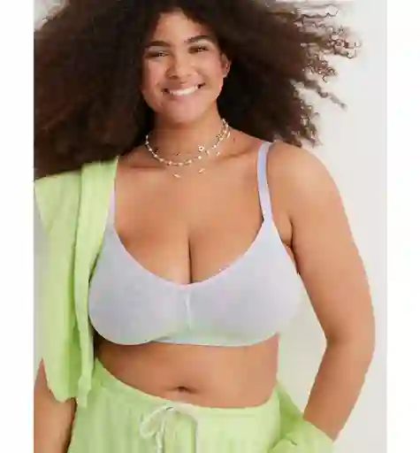 Bralette Blanco y Lila Medium American Eagle