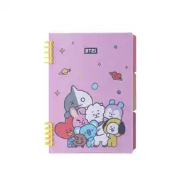 Cuaderno de Hojas Sueltas Serie Bt21 Miniso