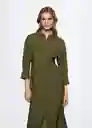 Vestido Ameliel-W Khaki Talla XS Mujer Mango