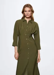 Vestido Ameliel-W Khaki Talla XS Mujer Mango