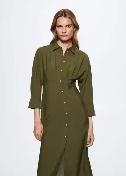 Vestido Ameliel-W Khaki Talla XS Mujer Mango