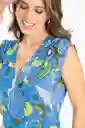 Blusa Olivia Color Azul Hortensia Talla S Ragged