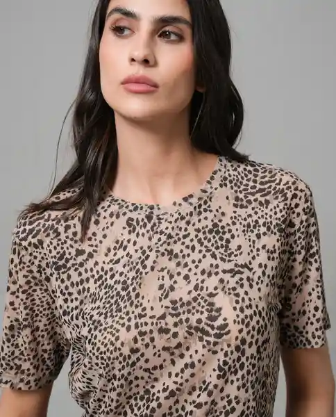 Camiseta Mujer Beige M 203G005_BEI161010 Rifle