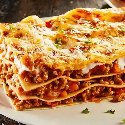 Lasagna pollo champiñón