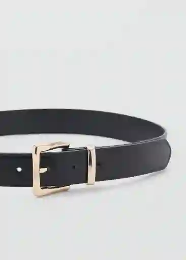 Cinturón Valeta Negro Talla M Mujer Mango
