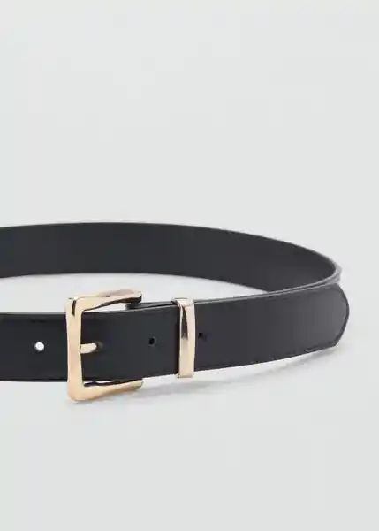 Cinturón Valeta Negro Talla M Mujer Mango