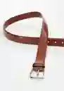 Cinturón Básico Cuero Talla 91 Hombre Mango
