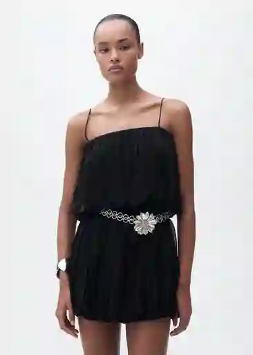 Vestido Strong Negro Talla M Mujer Mango