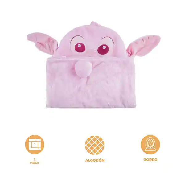 Manta Con Capucha y Guantes Ángel Disney Lilo & Stitch Miniso
