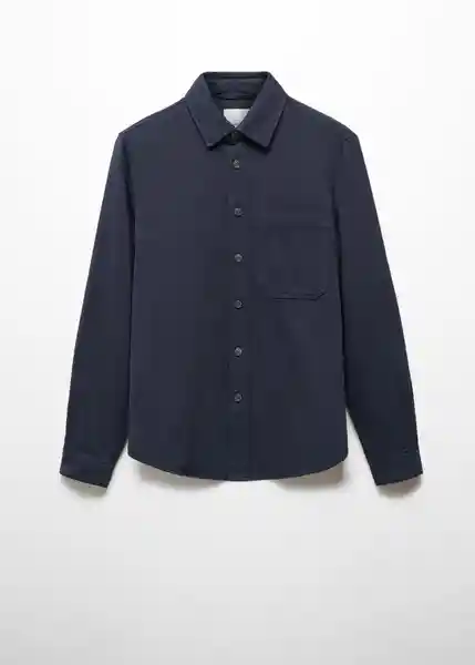 Sobrecamisa Jay Navy Talla M Hombre Mango